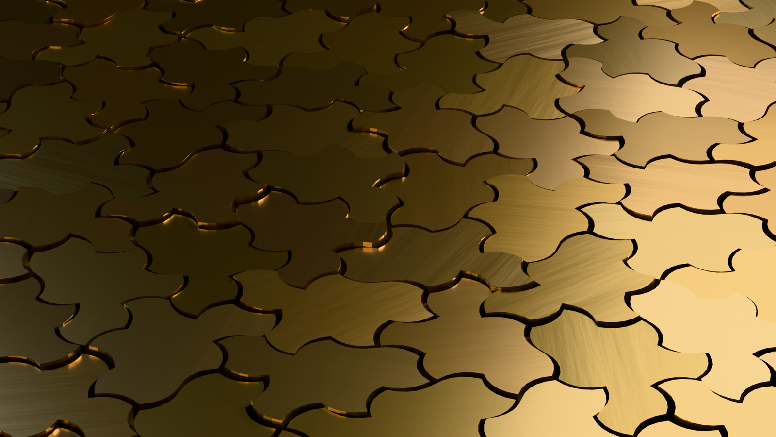 Gold monotile panel