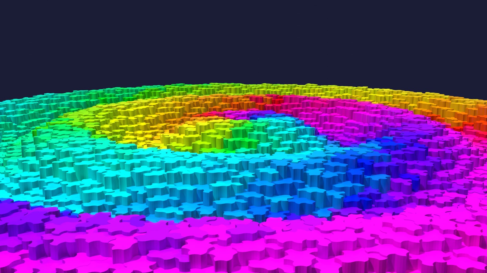 Rainbow ripple field
