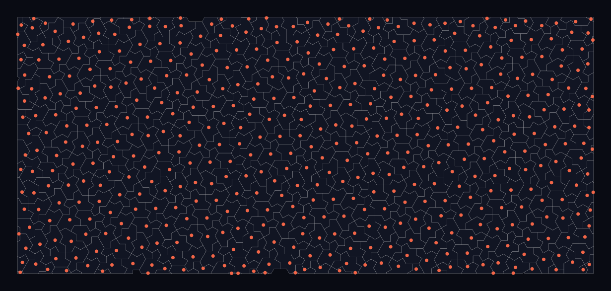 Tile centroids as a deterministic non-periodic sampling layout